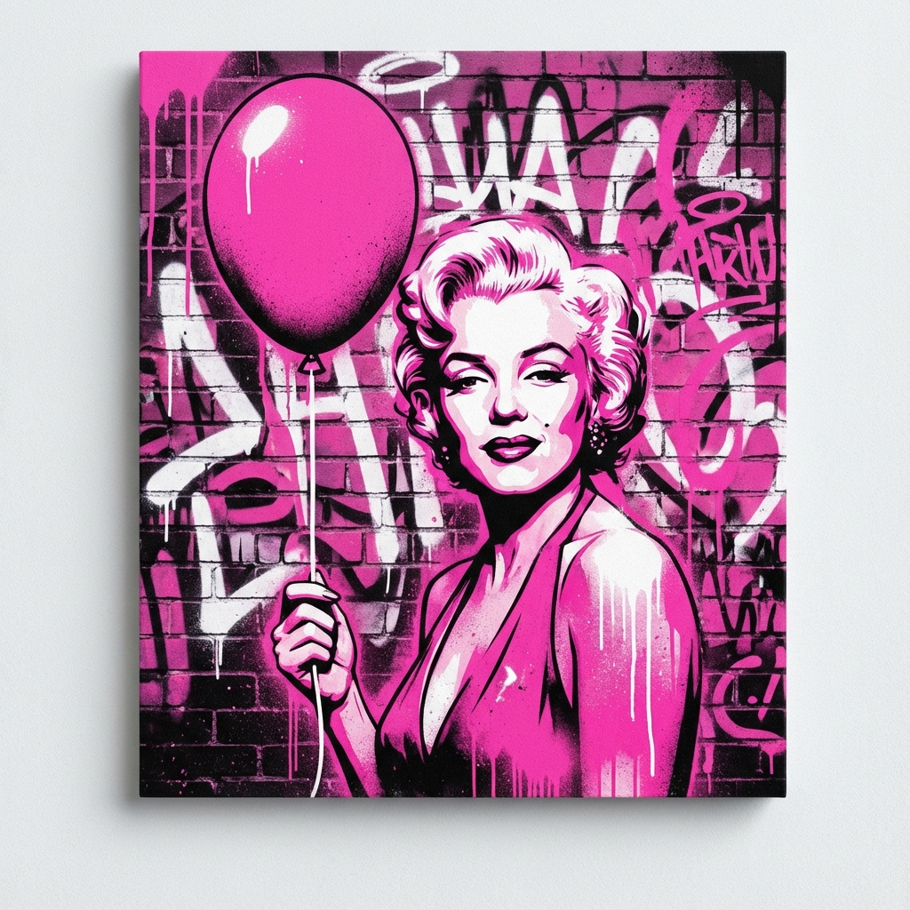 Marilyn Monroe Pink Balloon